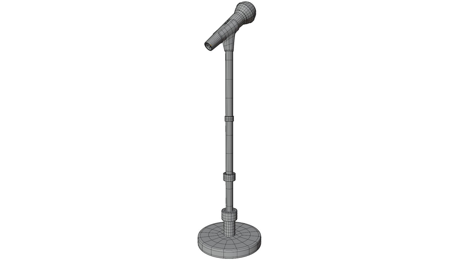 Microphone Stand 3D model_15