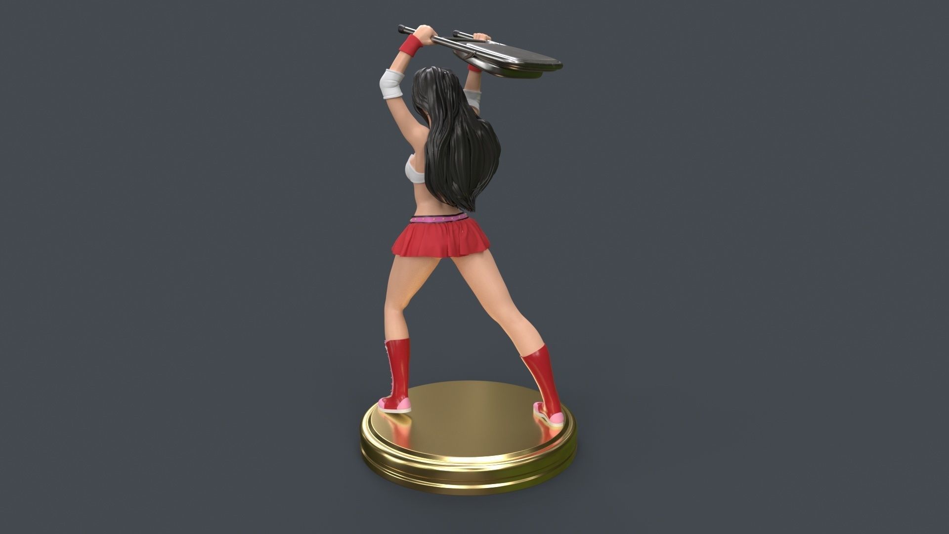 Female Professional Wrestlers A 3D Printing 3D print model_21