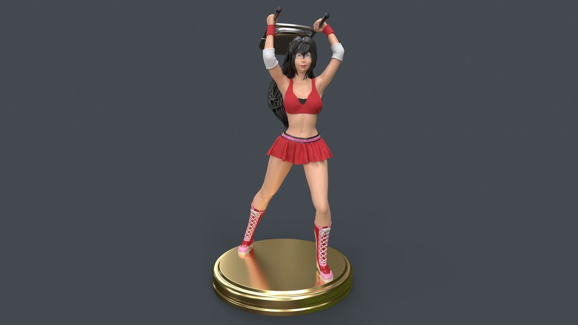 Female Professional Wrestlers A 3D Printing 3D print model_9