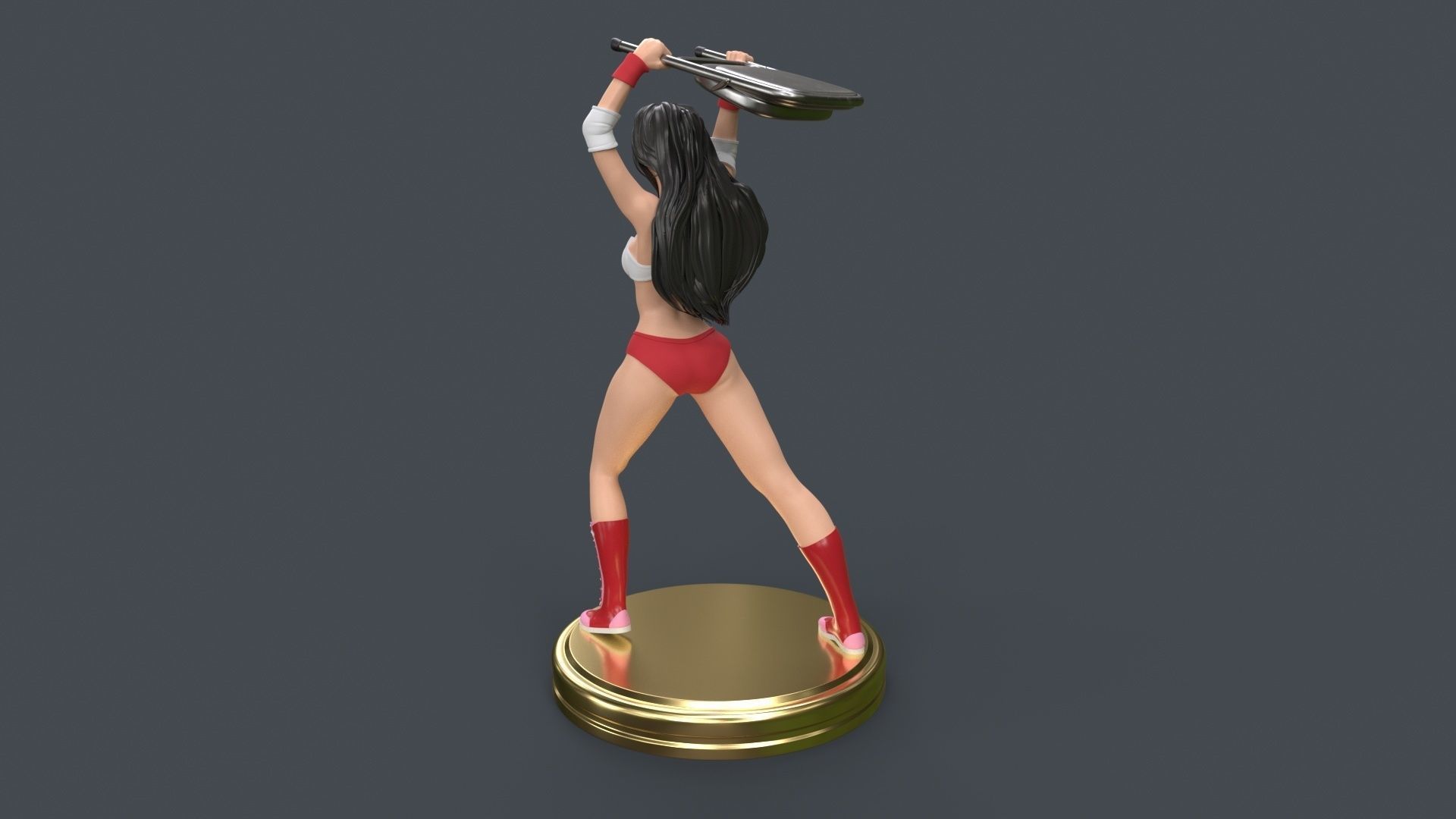 Female Professional Wrestlers A 3D Printing 3D print model_25