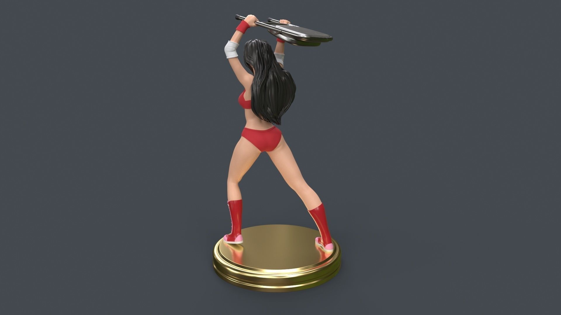 Female Professional Wrestlers A 3D Printing 3D print model_23