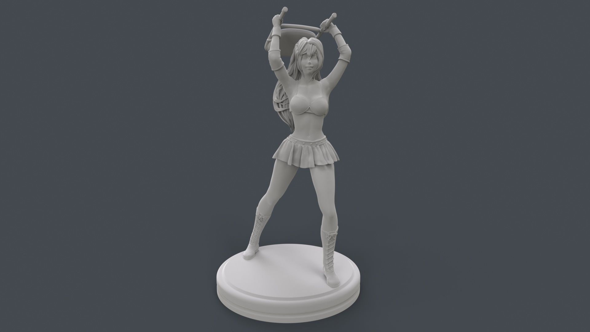 Female Professional Wrestlers A 3D Printing 3D print model_12