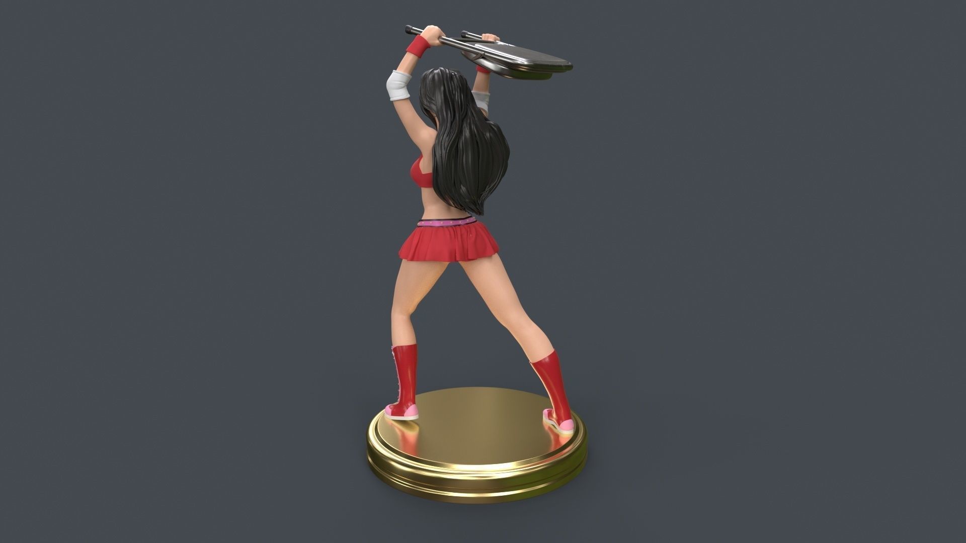 Female Professional Wrestlers A 3D Printing 3D print model_19