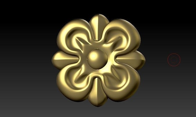 pattern CNC gold-plated sculpted wooden frame pattern 3D model  3D model