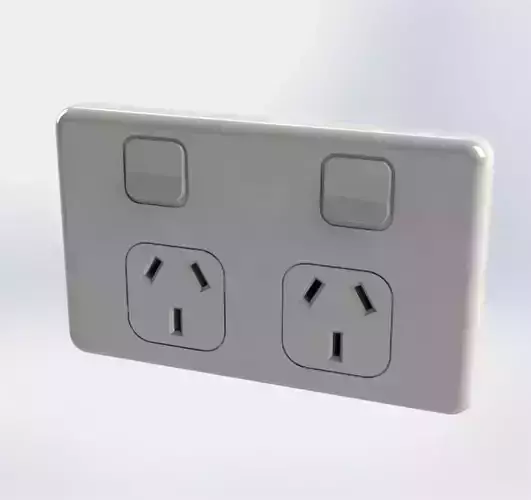 Double GPO Socket - Australia
