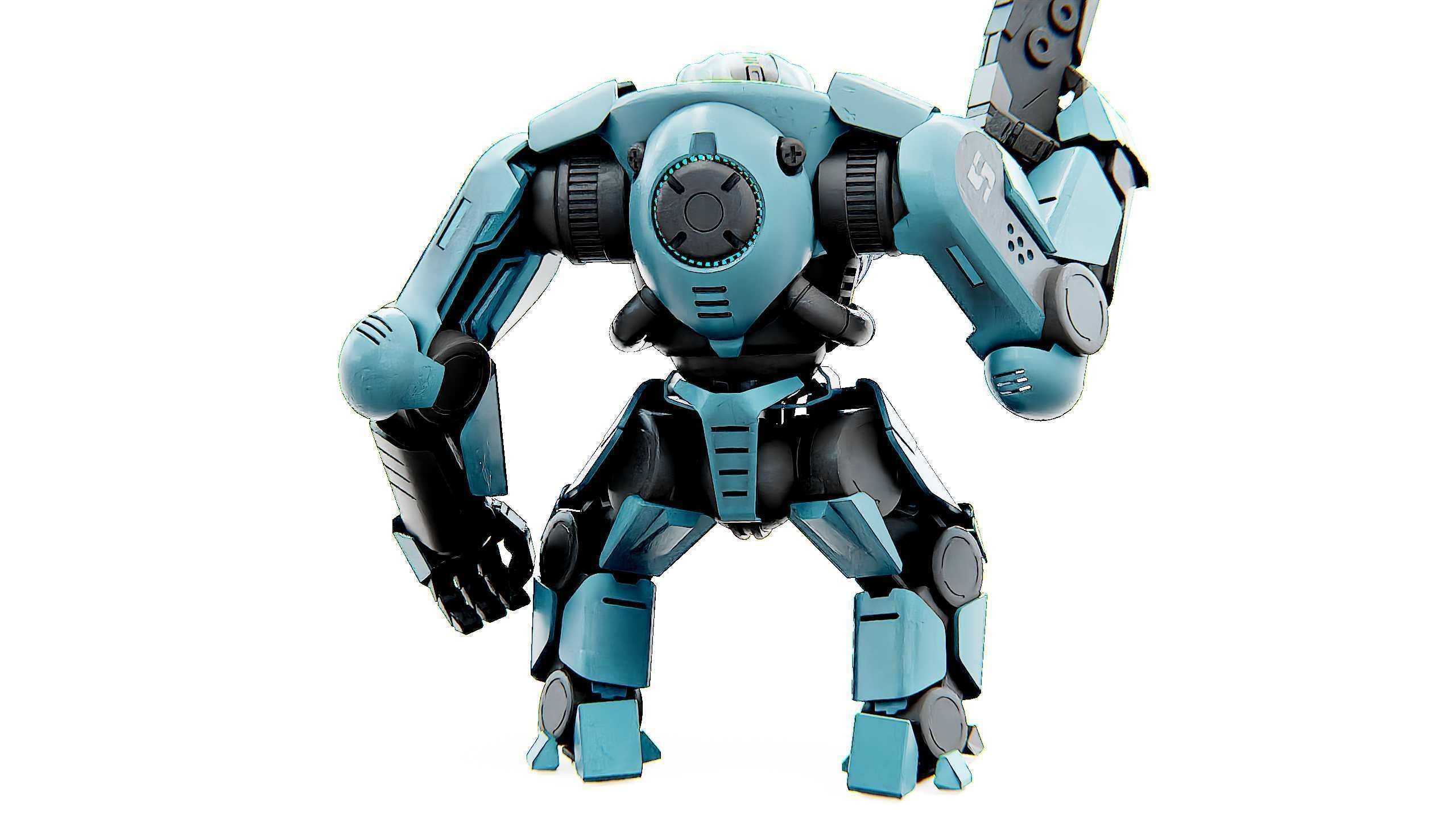 DOOM FIGHTER V-3 Rigged for Unreal Engine - Unity - MIXAMO 3D model_16