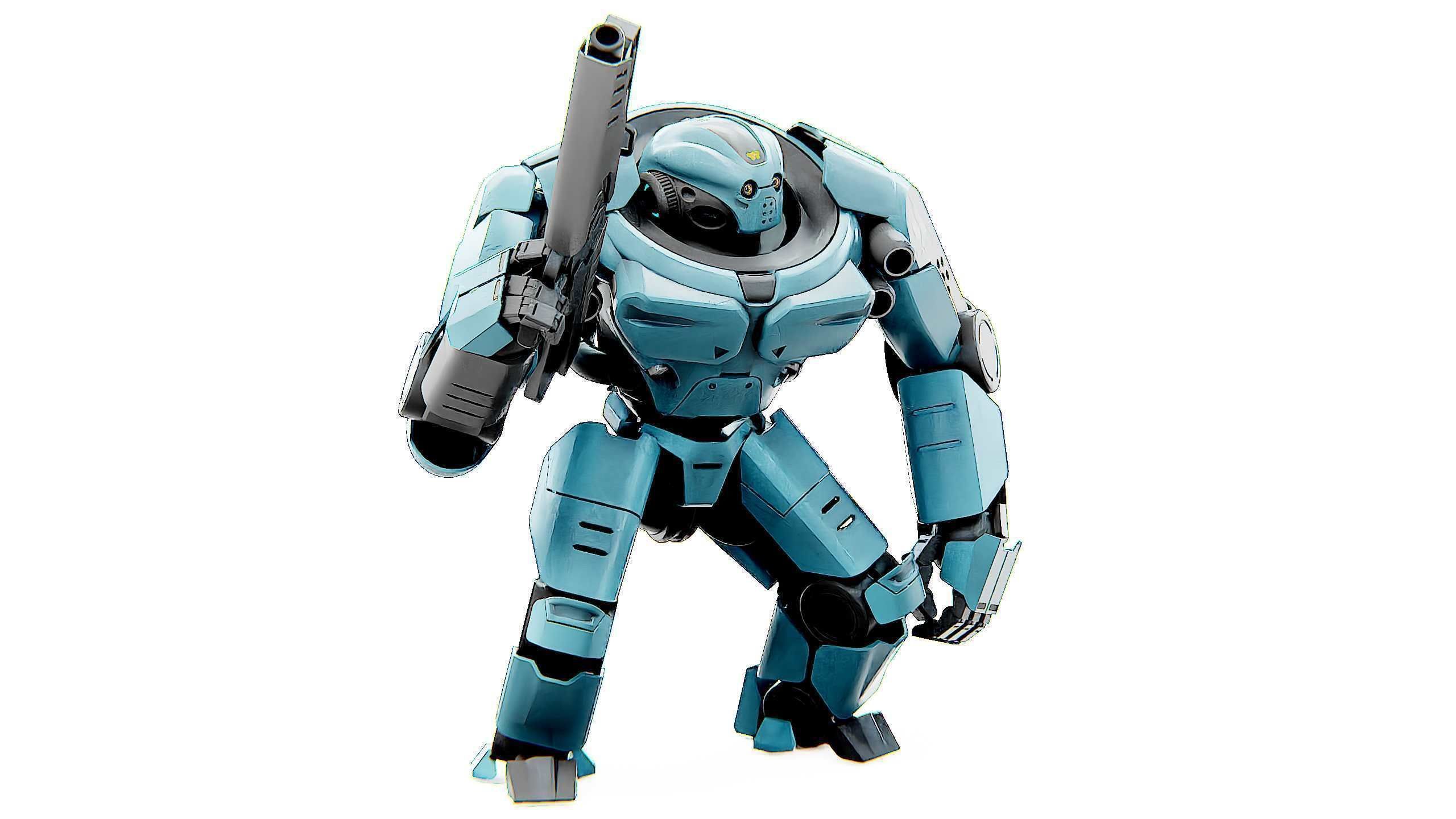 DOOM FIGHTER V-3 Rigged for Unreal Engine - Unity - MIXAMO 3D model_5