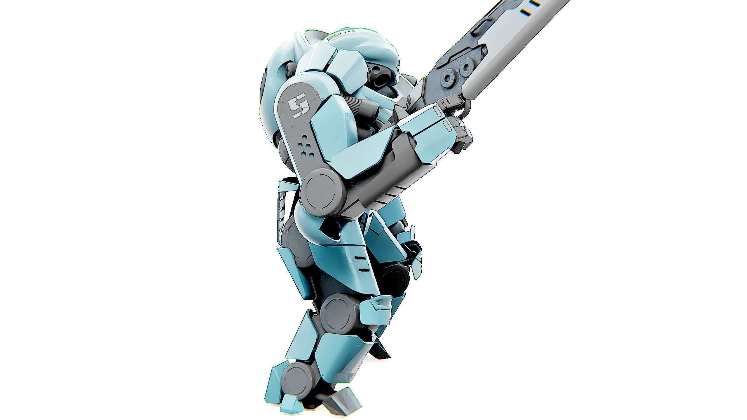 DOOM FIGHTER V-3 Rigged for Unreal Engine - Unity - MIXAMO 3D model_10