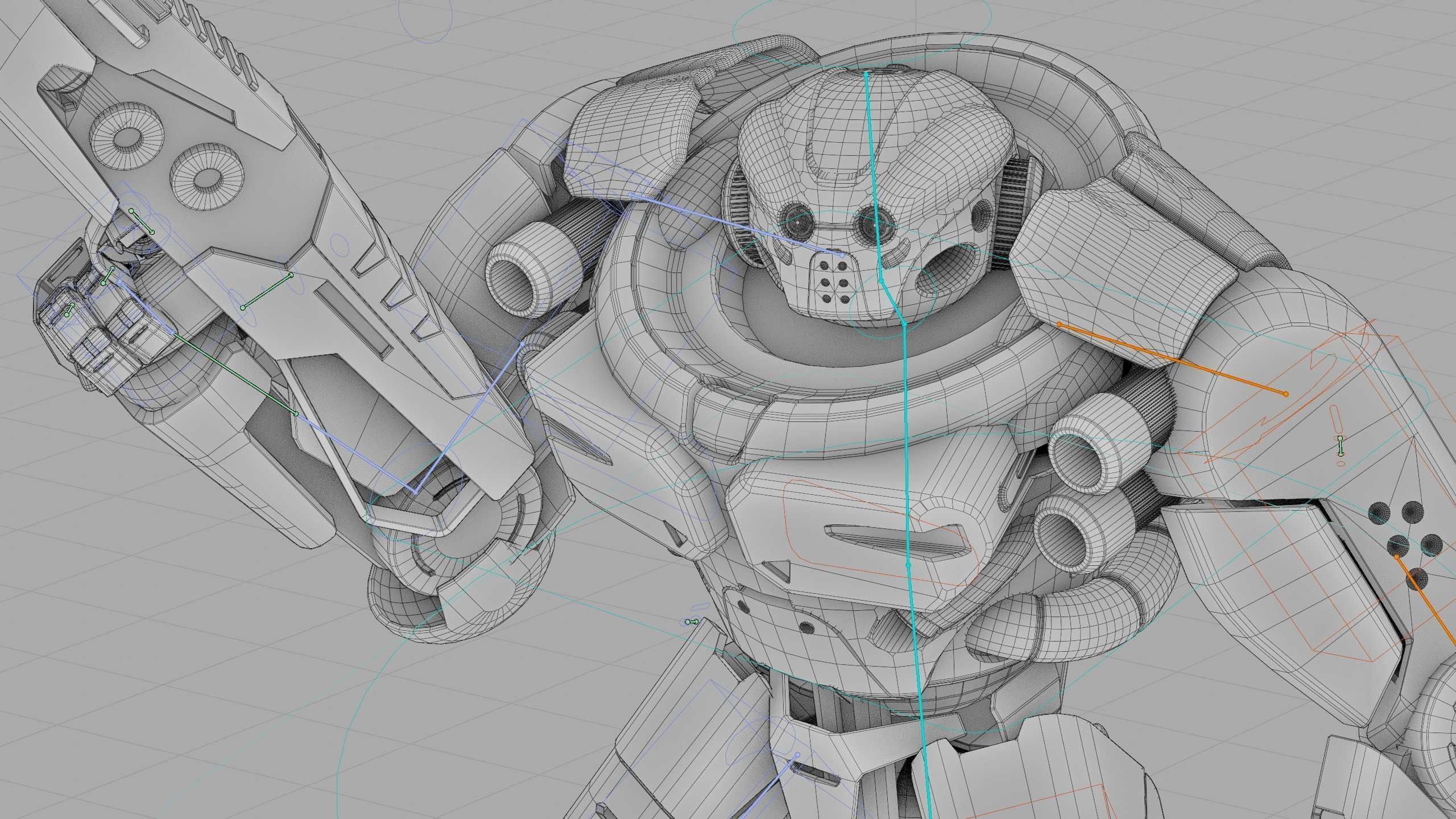 DOOM FIGHTER V-3 Rigged for Unreal Engine - Unity - MIXAMO 3D model_42