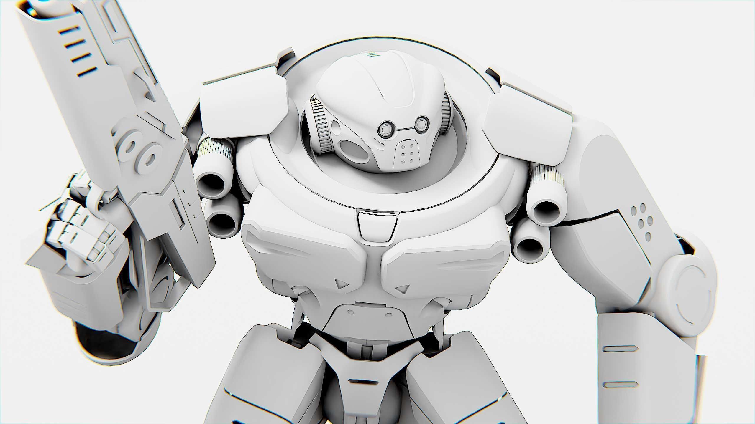 DOOM FIGHTER V-3 Rigged for Unreal Engine - Unity - MIXAMO 3D model_34