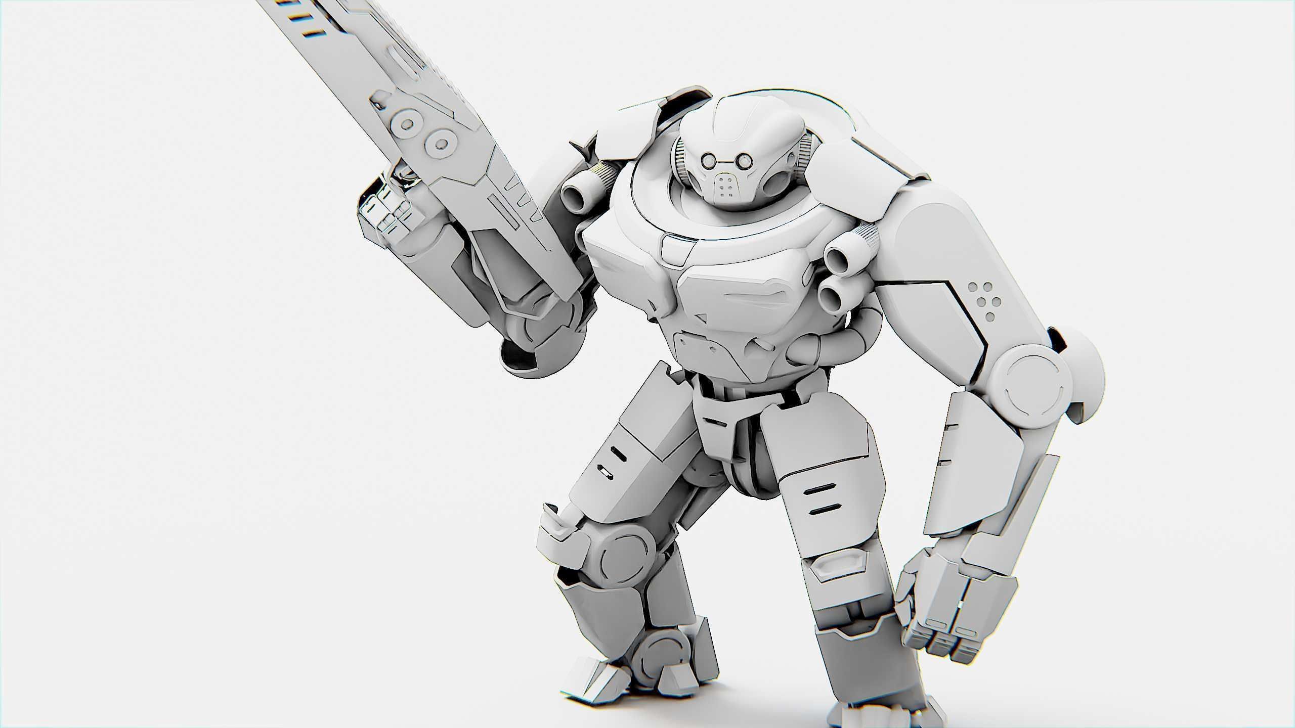 DOOM FIGHTER V-3 Rigged for Unreal Engine - Unity - MIXAMO 3D model_32