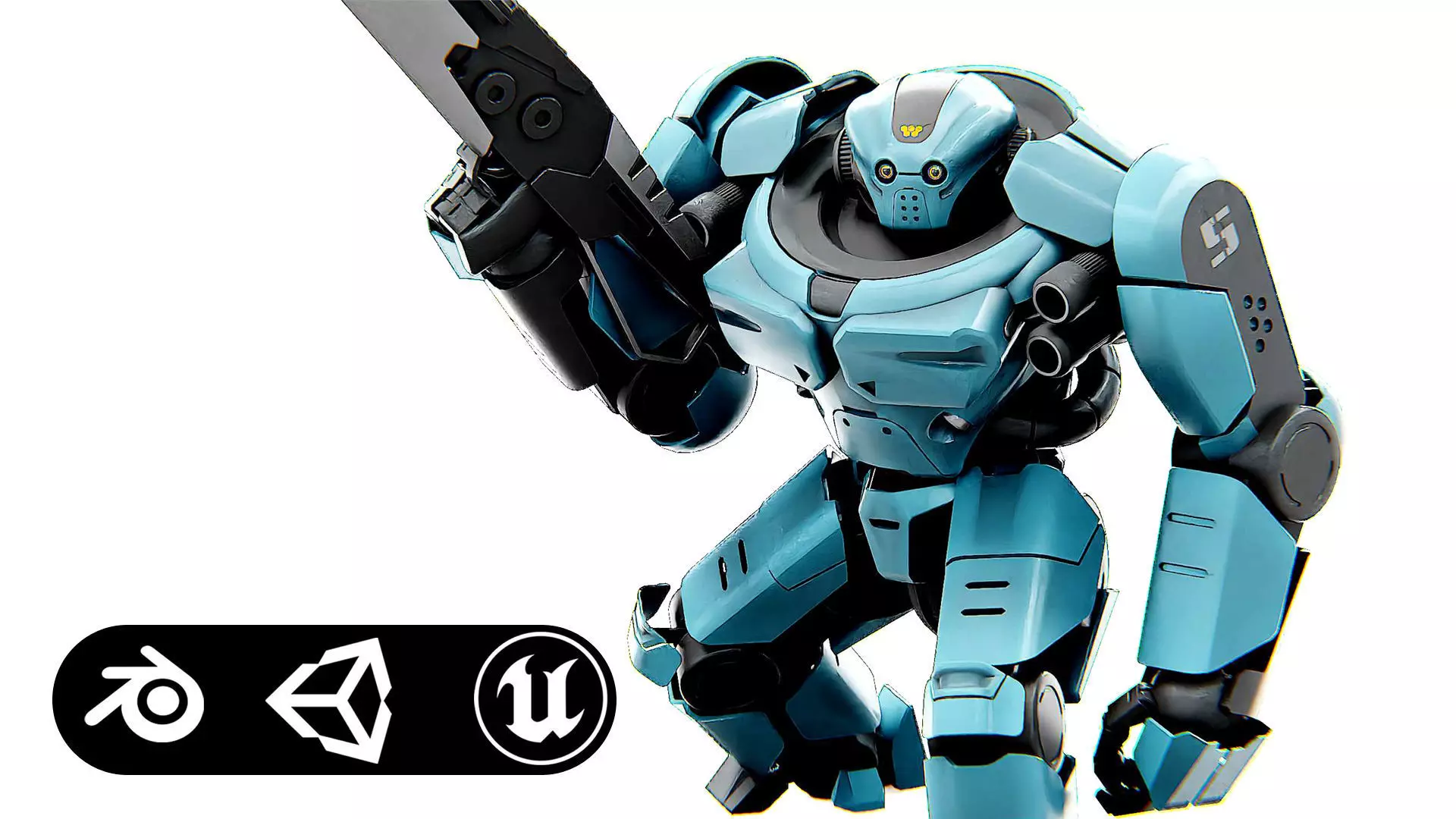 DOOM FIGHTER V-3 Rigged for Unreal Engine - Unity - MIXAMO 3D model_0