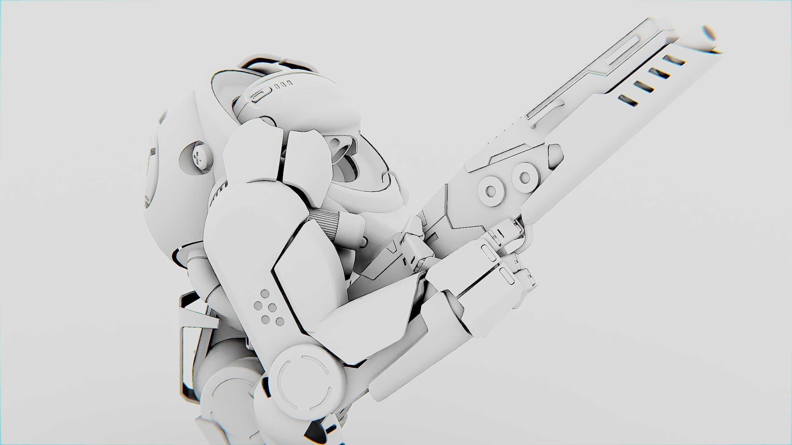 DOOM FIGHTER V-3 Rigged for Unreal Engine - Unity - MIXAMO 3D model_36