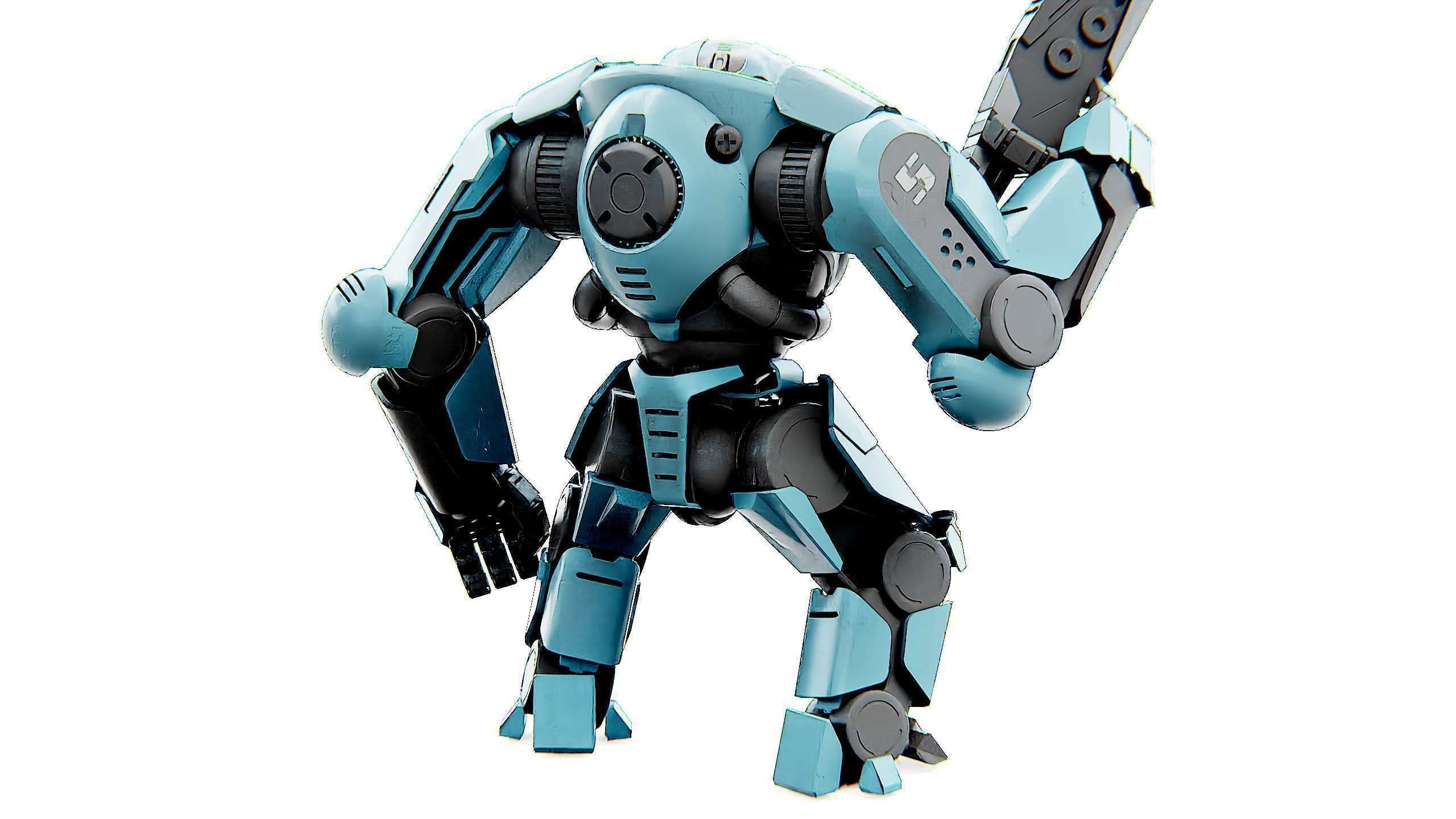 DOOM FIGHTER V-3 Rigged for Unreal Engine - Unity - MIXAMO 3D model_15