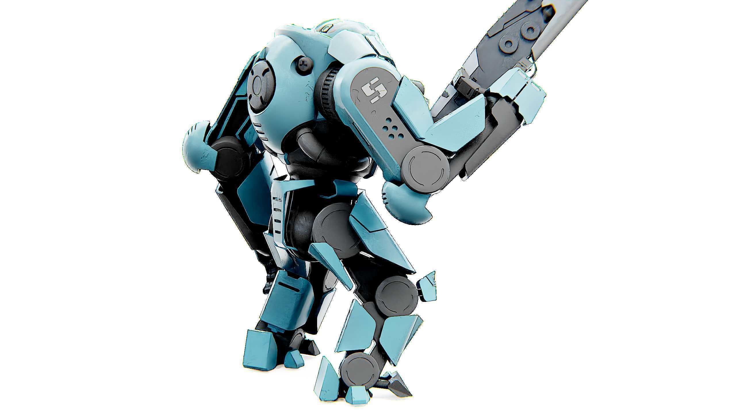 DOOM FIGHTER V-3 Rigged for Unreal Engine - Unity - MIXAMO 3D model_13