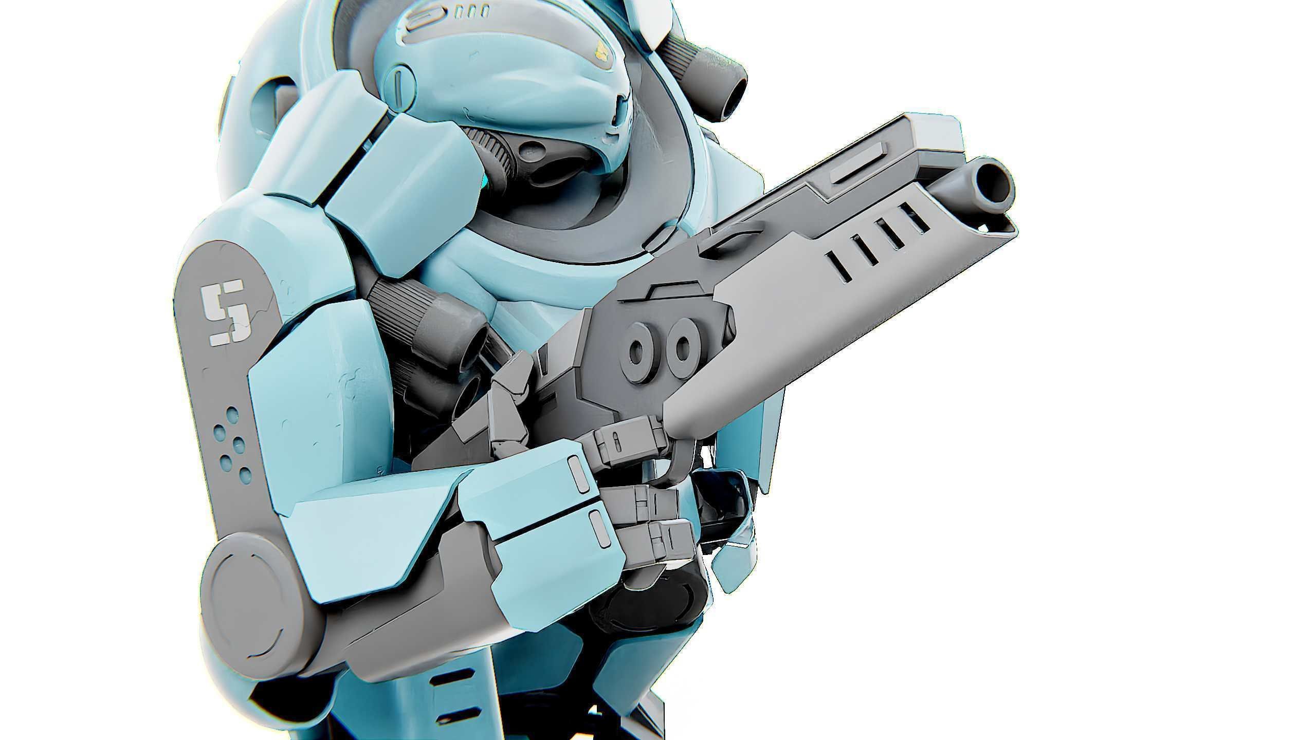 DOOM FIGHTER V-3 Rigged for Unreal Engine - Unity - MIXAMO 3D model_27