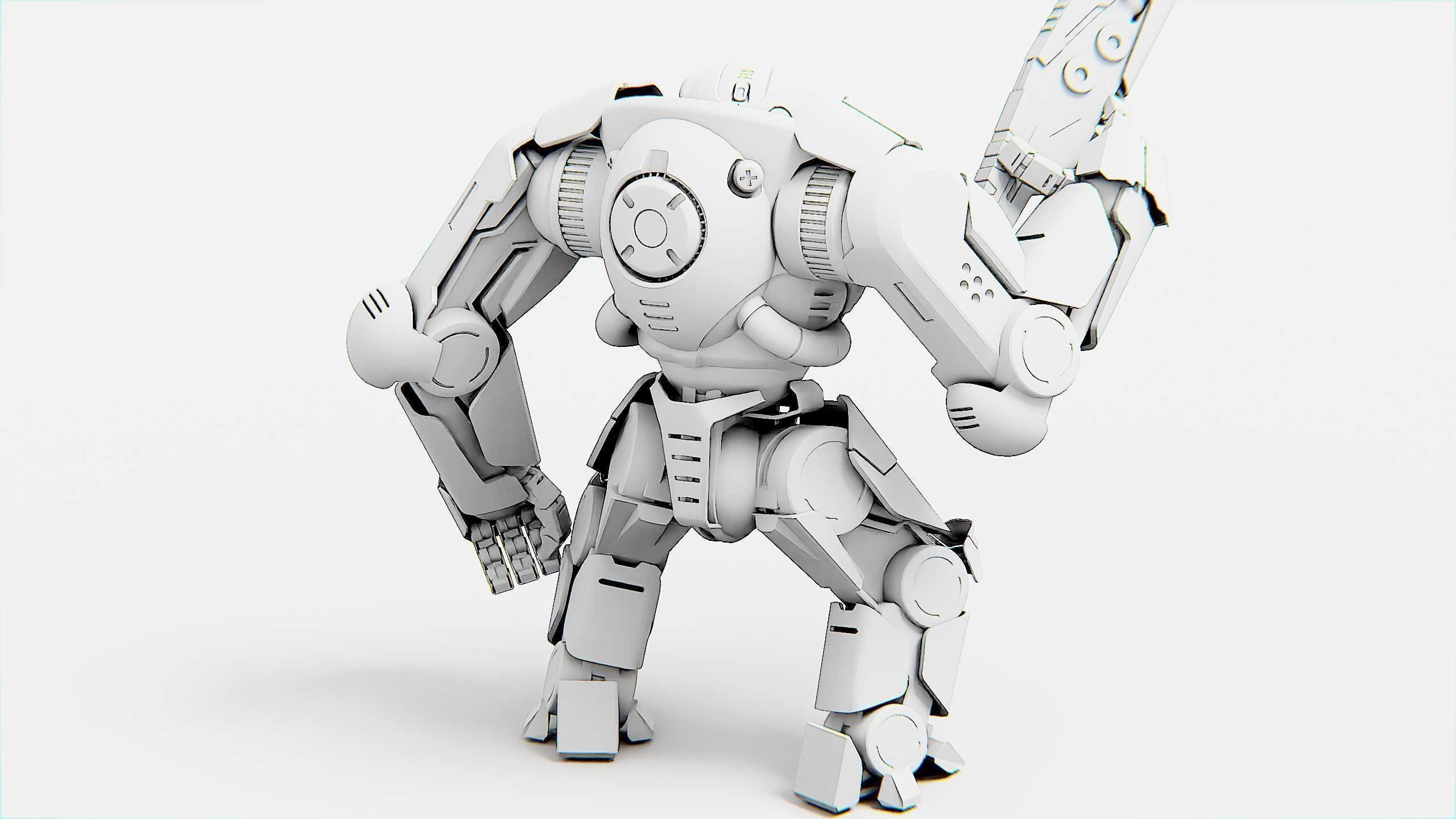 DOOM FIGHTER V-3 Rigged for Unreal Engine - Unity - MIXAMO 3D model_33