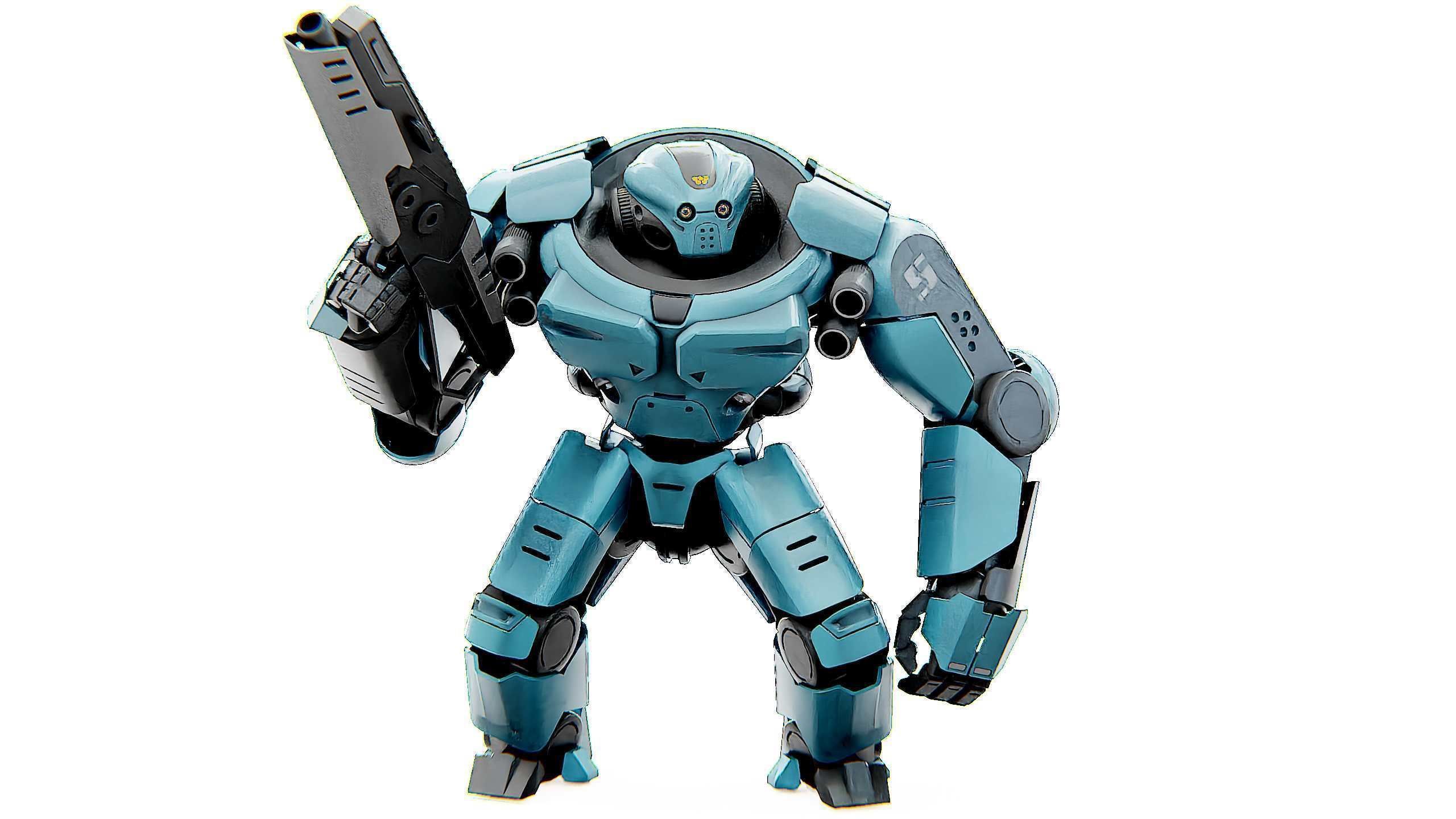 DOOM FIGHTER V-3 Rigged for Unreal Engine - Unity - MIXAMO 3D model_2