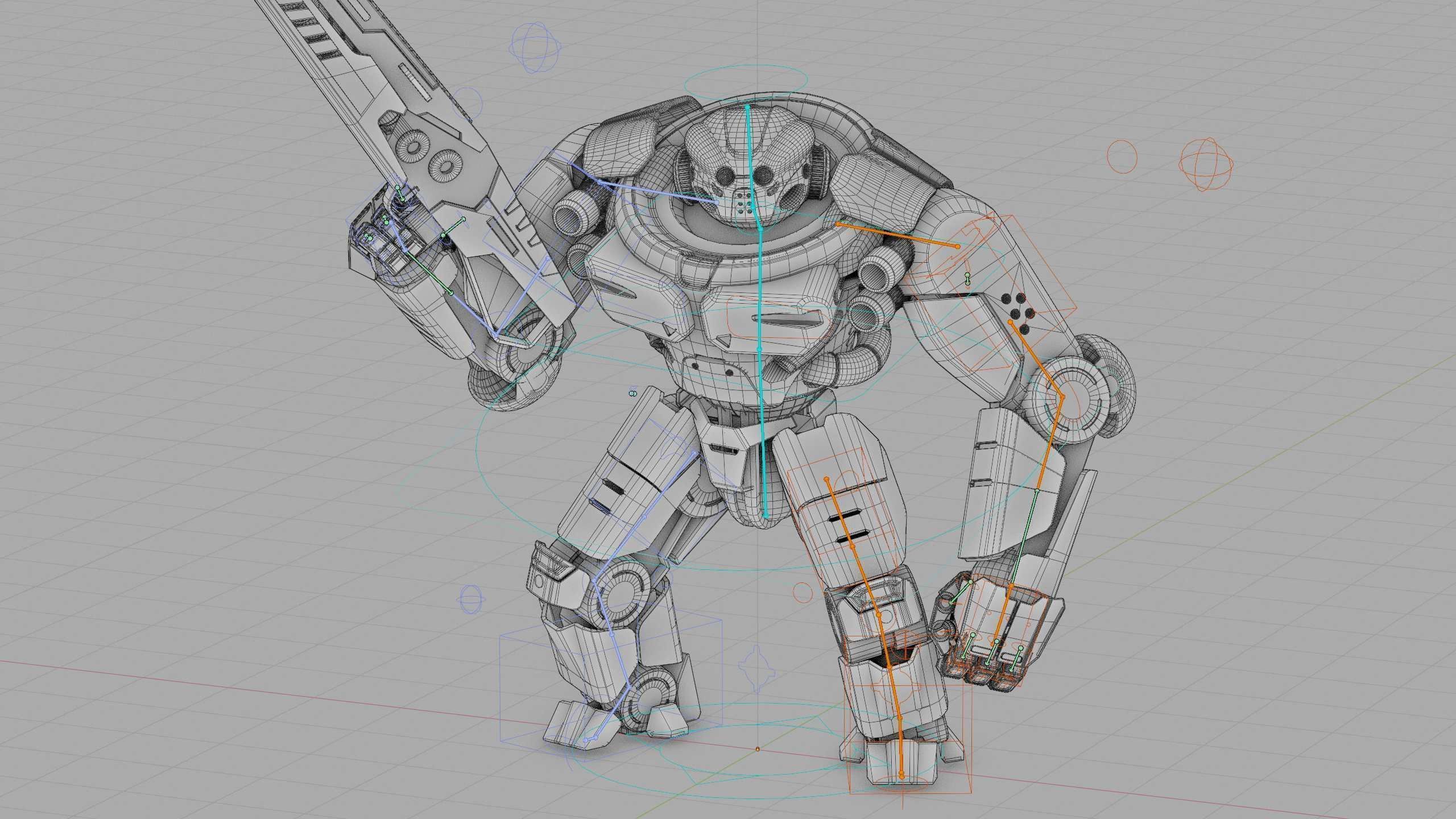DOOM FIGHTER V-3 Rigged for Unreal Engine - Unity - MIXAMO 3D model_40