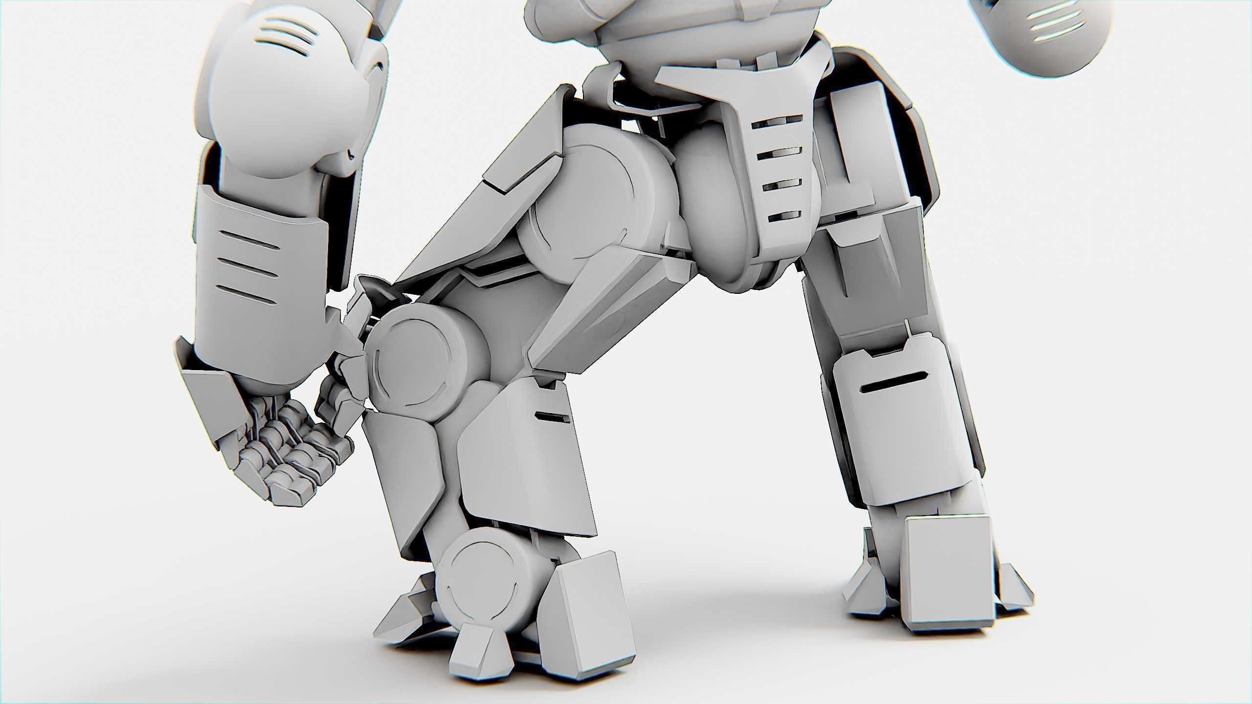 DOOM FIGHTER V-3 Rigged for Unreal Engine - Unity - MIXAMO 3D model_35