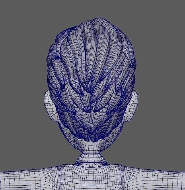 Old Man Cartoon 3D Rigging 3D model_18