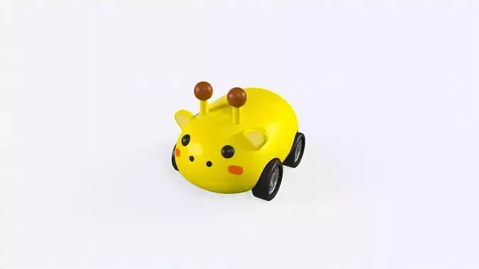Cartoon Giraffe Car Cute