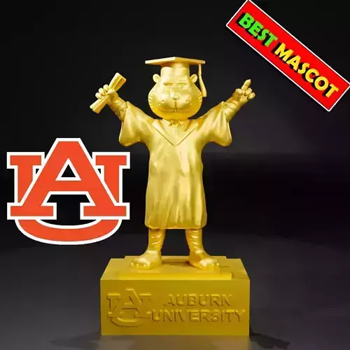 GRADUATION MASCOT AUBURN UNIVERSITY - 3D PRINT