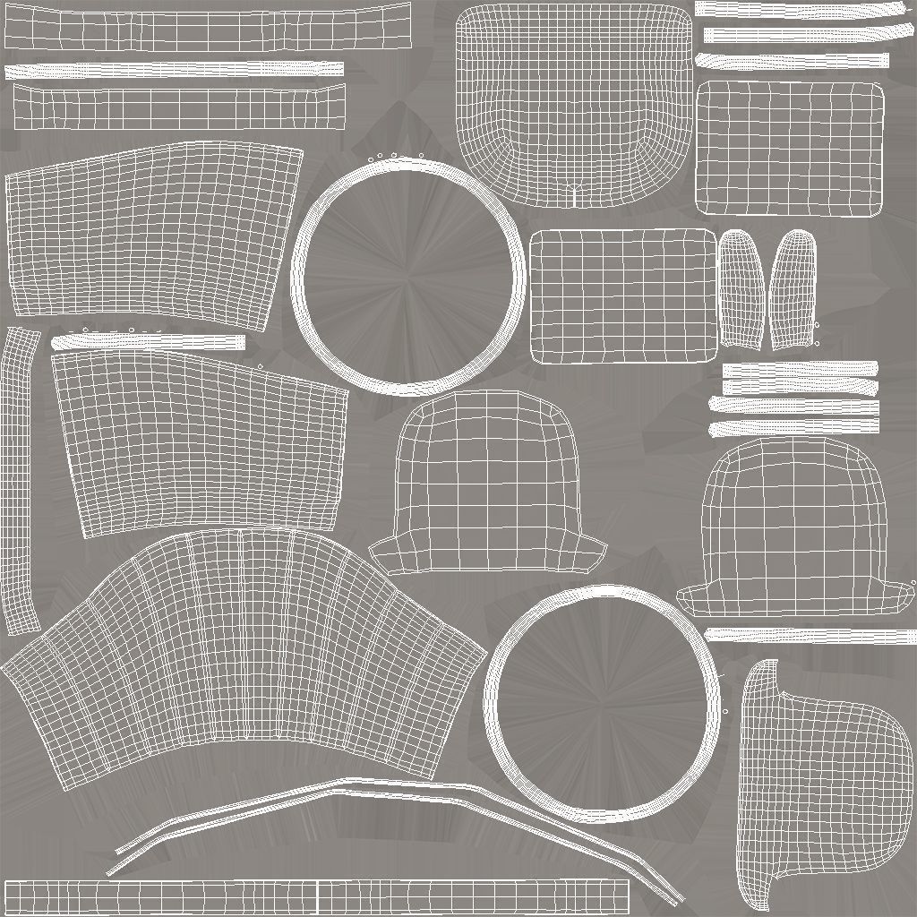 Andeworld Accent Chair with Ottoman 3D model_15