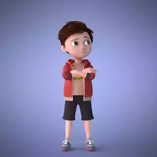 Boy Cartoon 3D Rigging