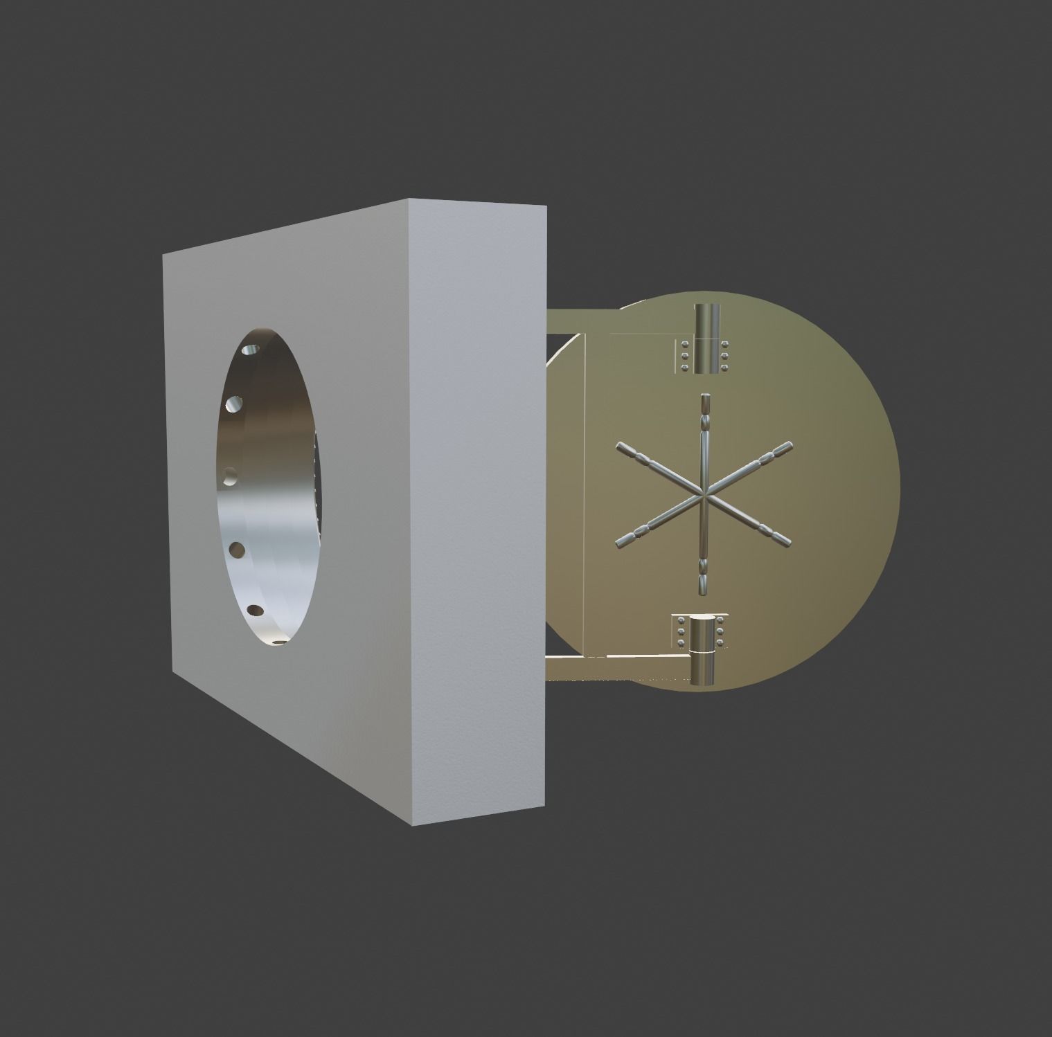 Bank Vault 3D model_1