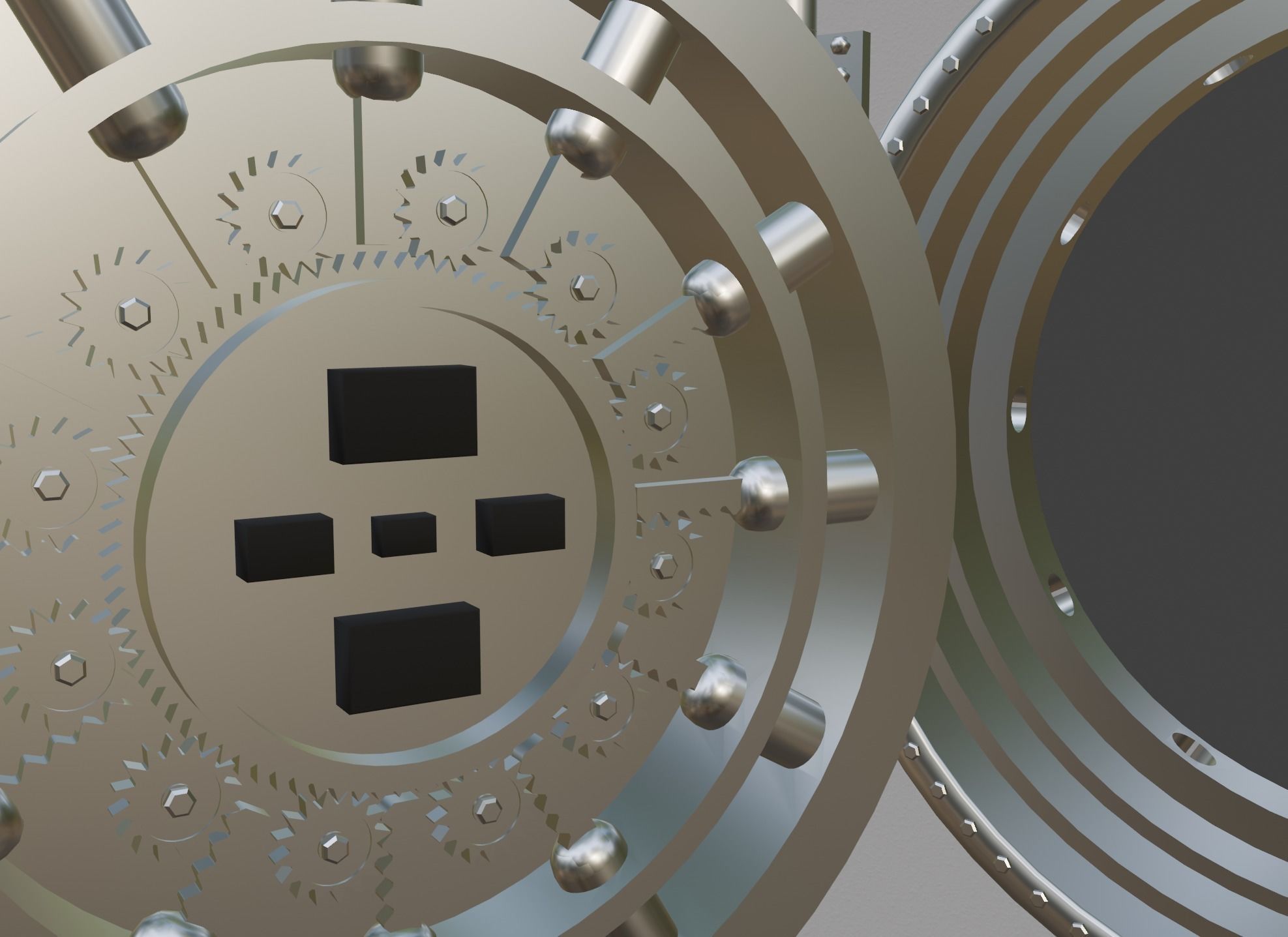 Bank Vault 3D model_2