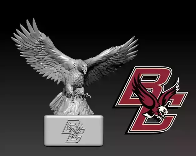 NCAA - BOSTON COLLEGE FOOTBALL MASCOT STATUE - 3D PRINT 3D print model