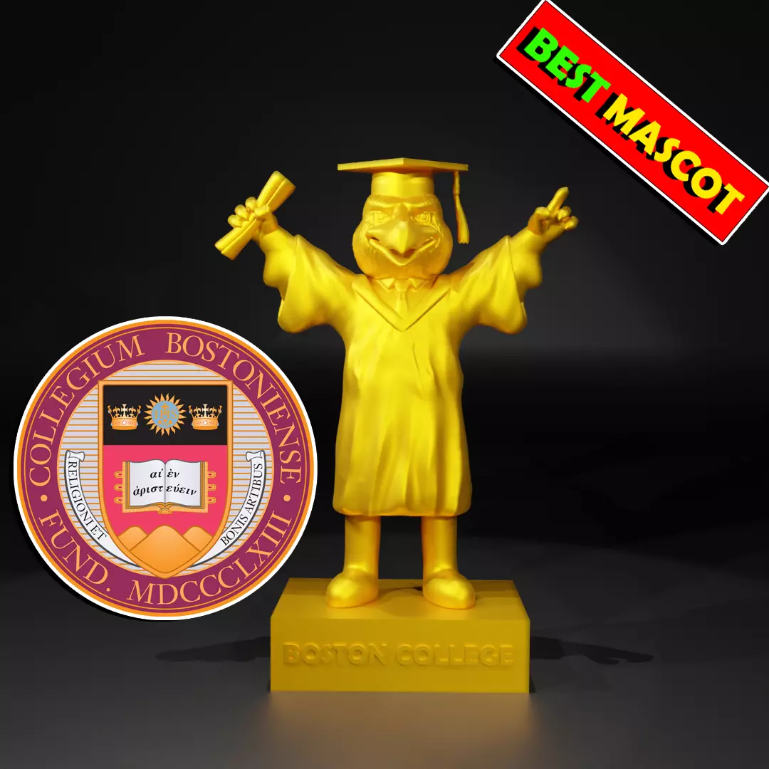 GRADUATION MASCOT BOSTON COLLEGE STATUE - 3D PRINT 3D print model_0