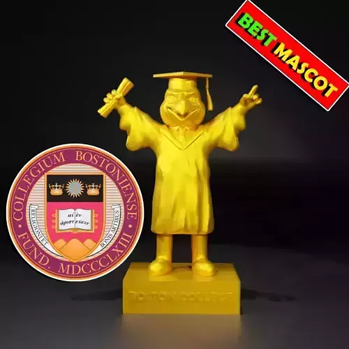 GRADUATION MASCOT BOSTON COLLEGE STATUE - 3D PRINT