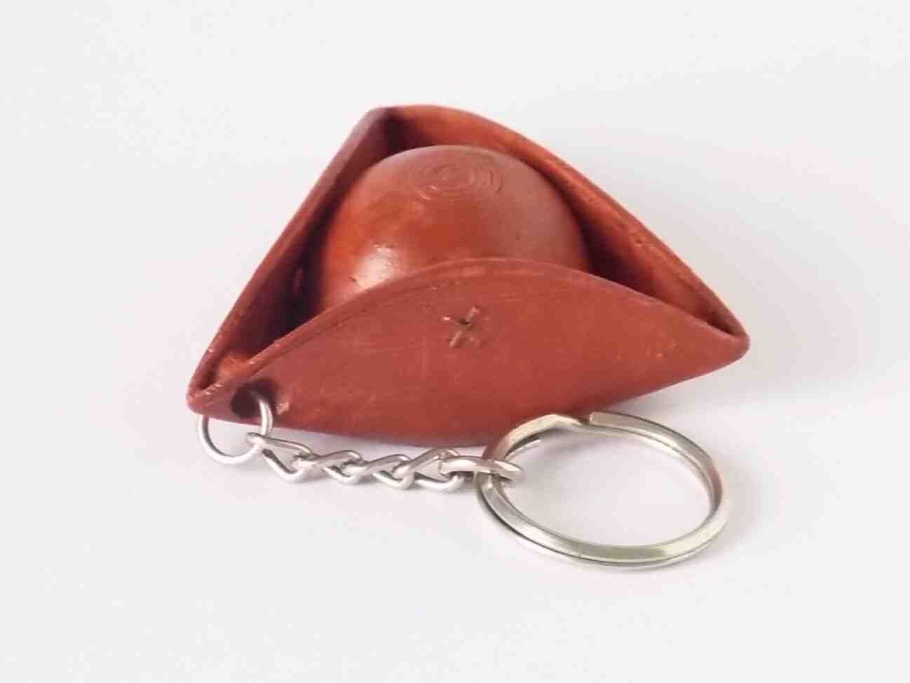 Tricorn Hat Key Chain 3D print model_9