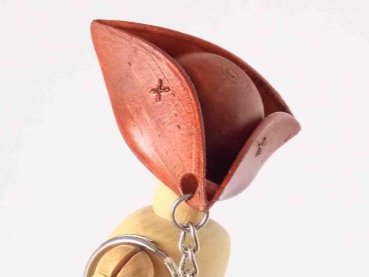 Tricorn Hat Key Chain 3D print model_3