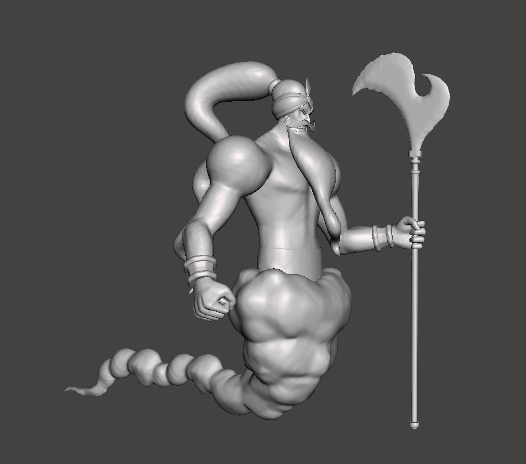 Charlotte Daifuku and genie 3D Model 3D print model_4