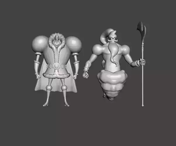 Charlotte Daifuku and genie 3D Model