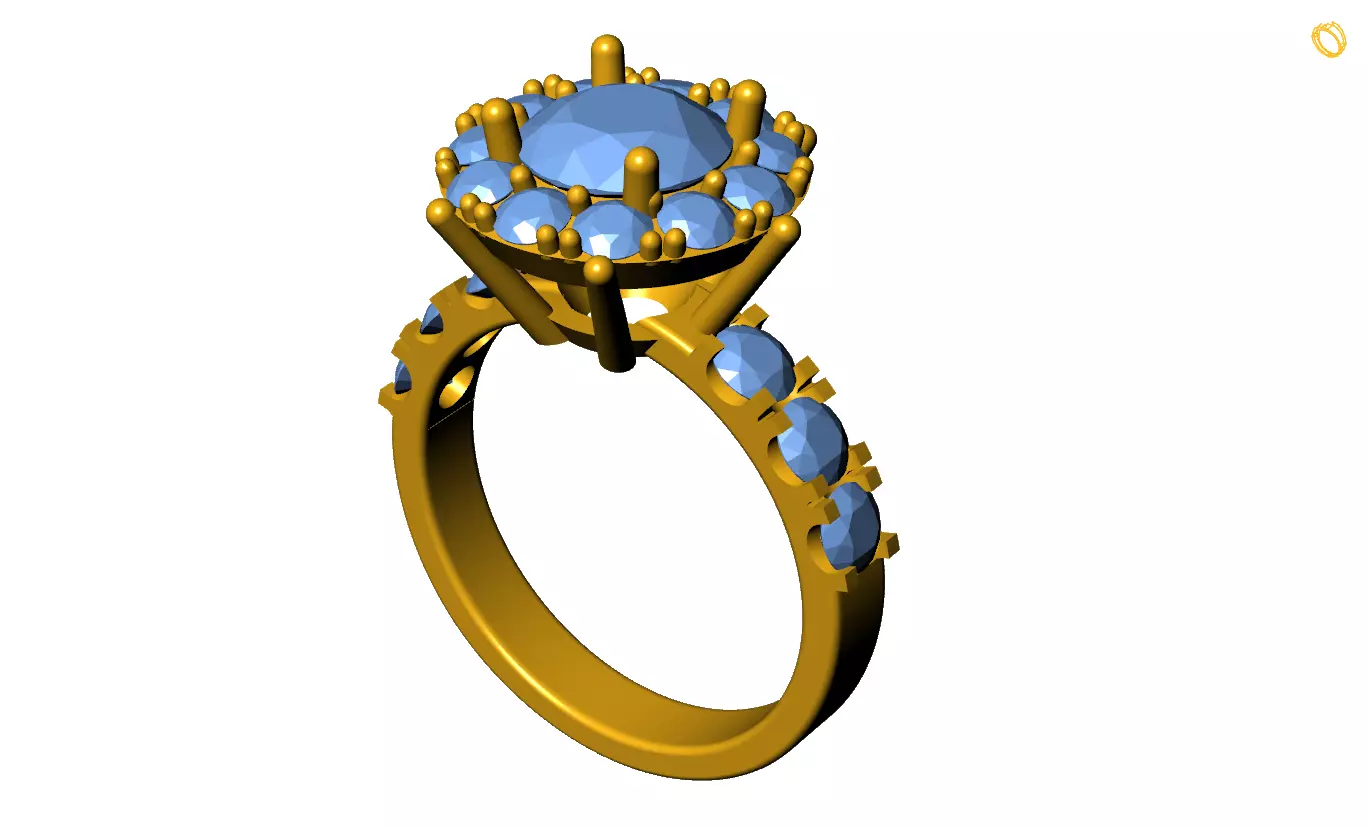 women ring Free 3D print model