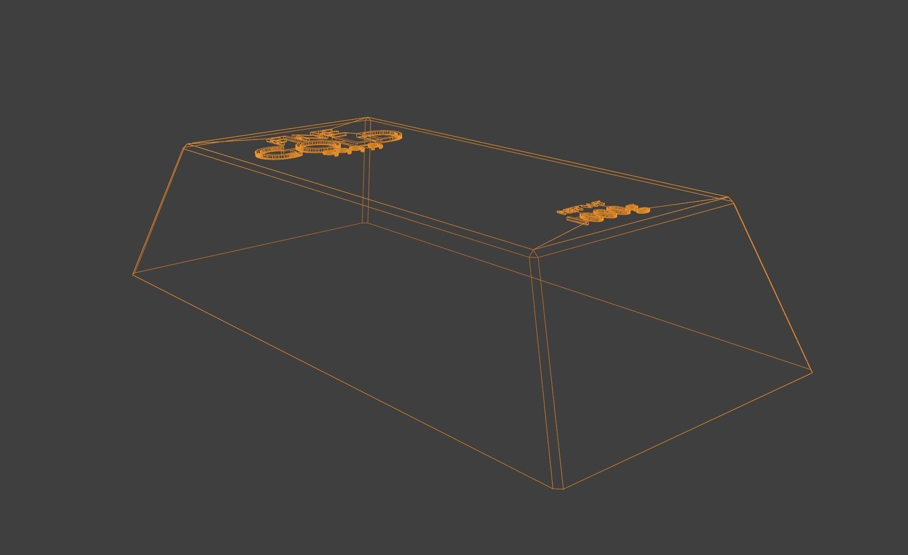 Gold Bar Low-poly 3D model_2