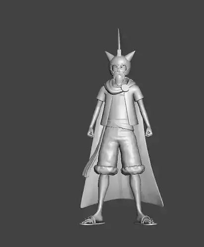 Luffy Lucy Dressrosa 3D Model