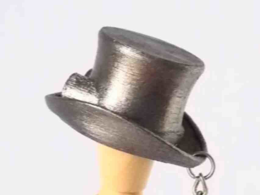 Steam Punk Hat Key Chain 3D print model_16