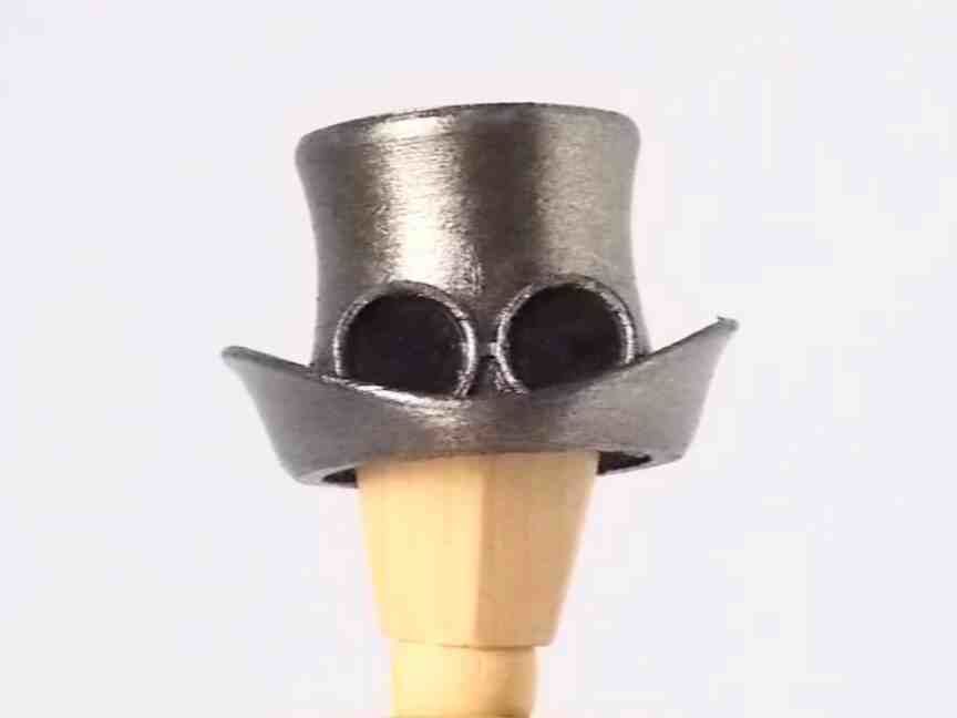 Steam Punk Hat Key Chain 3D print model_13