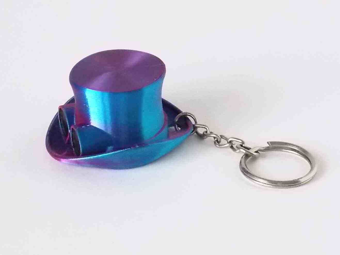 Steam Punk Hat Key Chain 3D print model_8