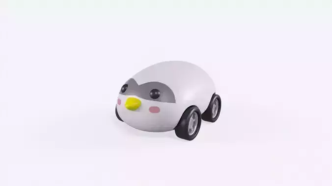 Cartoon Penguin Car Cute 