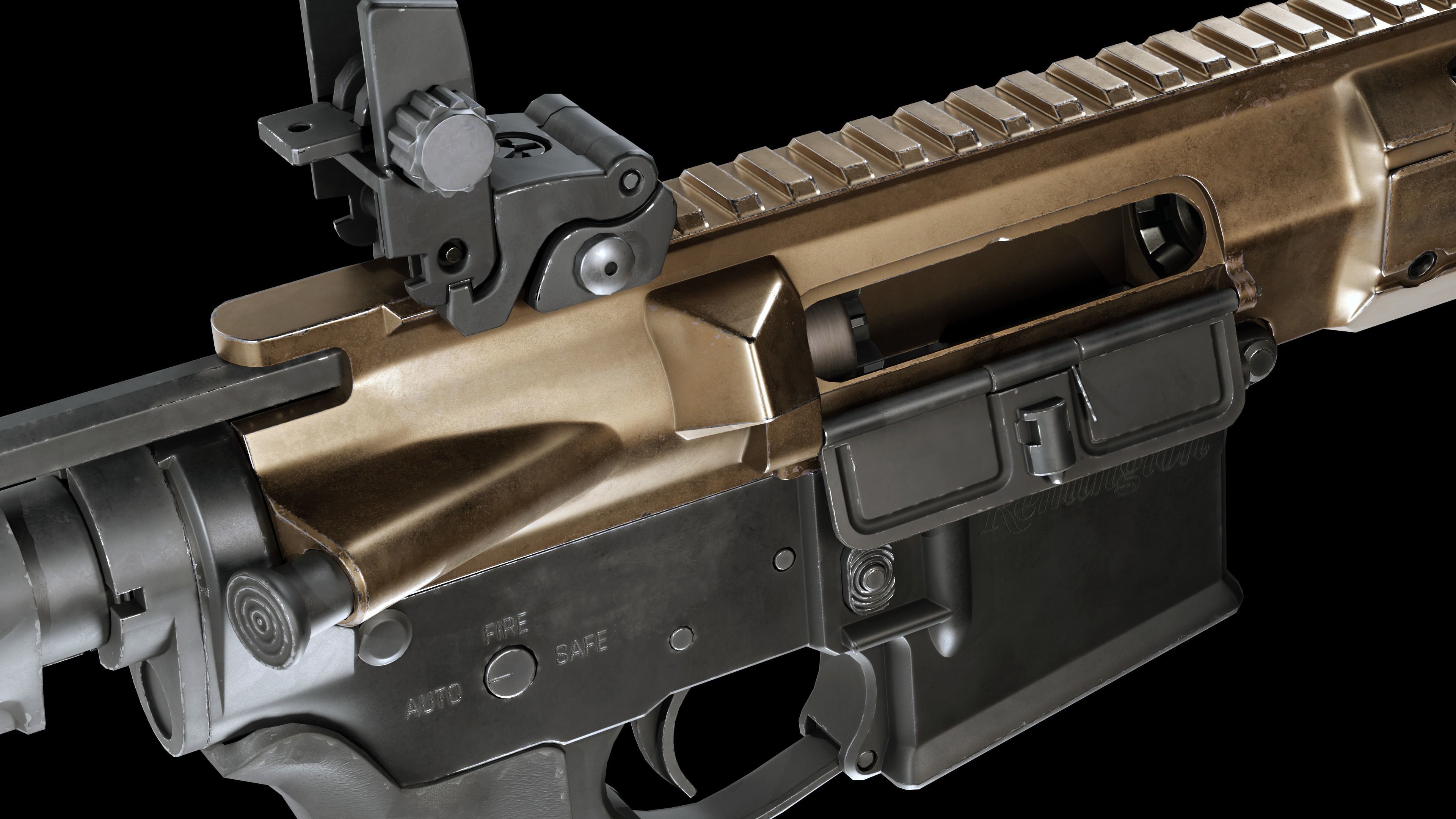 VR Ready Remington R5 RGP Low Poly Low-poly 3D model_3