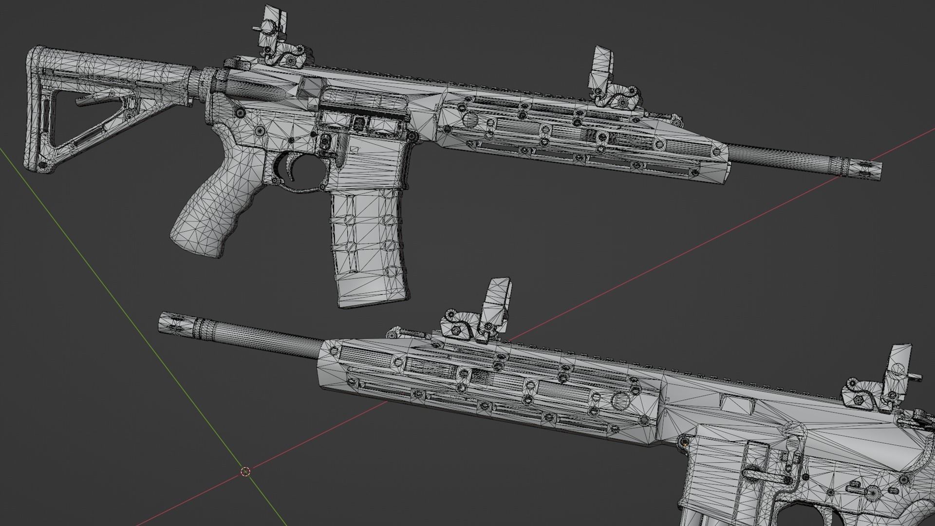 VR Ready Remington R5 RGP Low Poly Low-poly 3D model_5