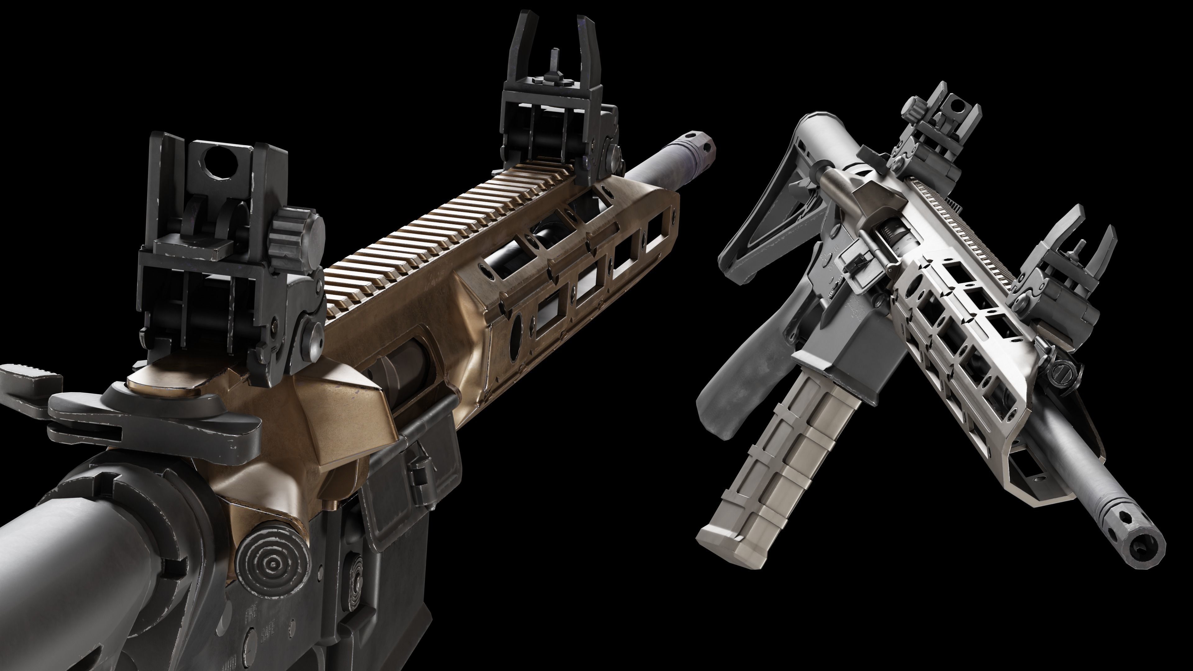 VR Ready Remington R5 RGP Low Poly Low-poly 3D model_4