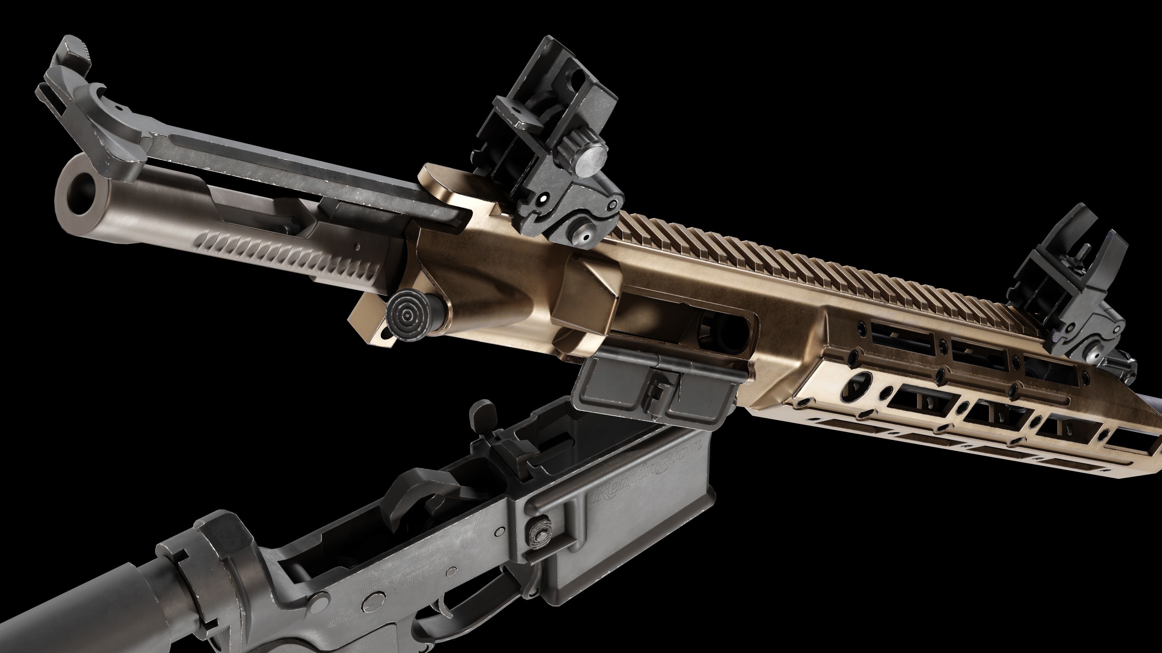 VR Ready Remington R5 RGP Low Poly Low-poly 3D model_10