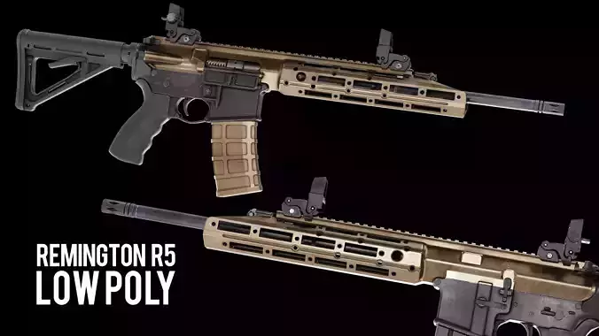 VR Ready Remington R5 RGP Low Poly Low-poly 3D model